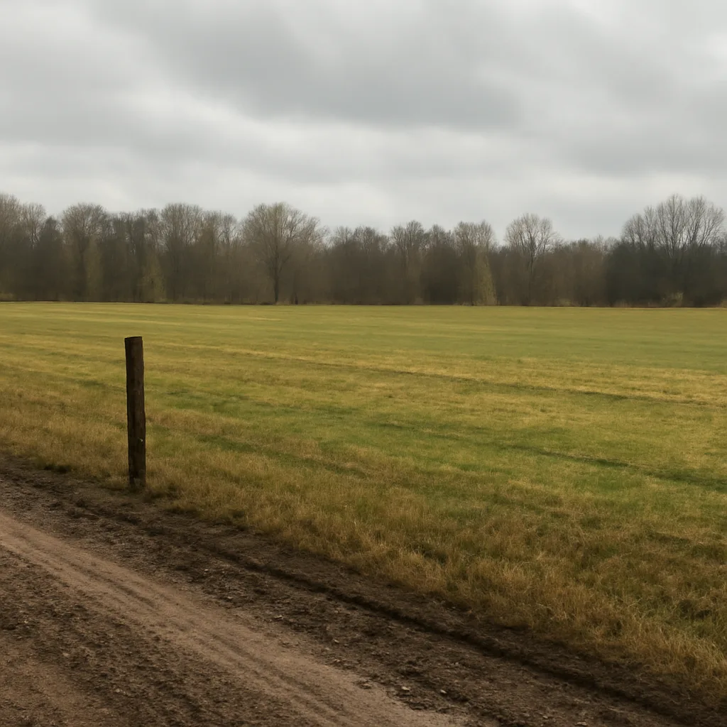 Rural acreage with open grassland and conifer forest in Allegheny County, Pennsylvania