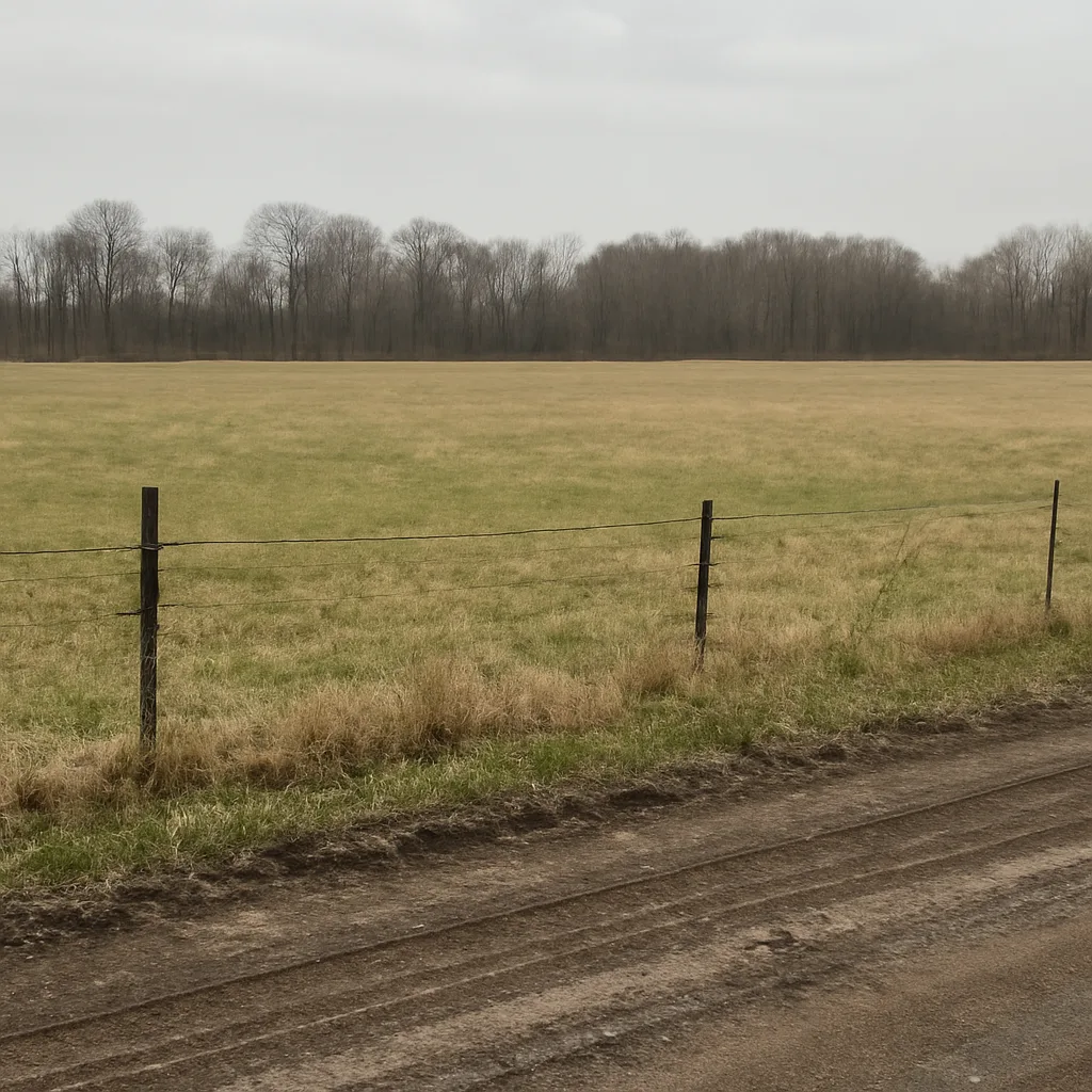 Rural acreage with open grassland and conifer forest in Chester, Pennsylvania