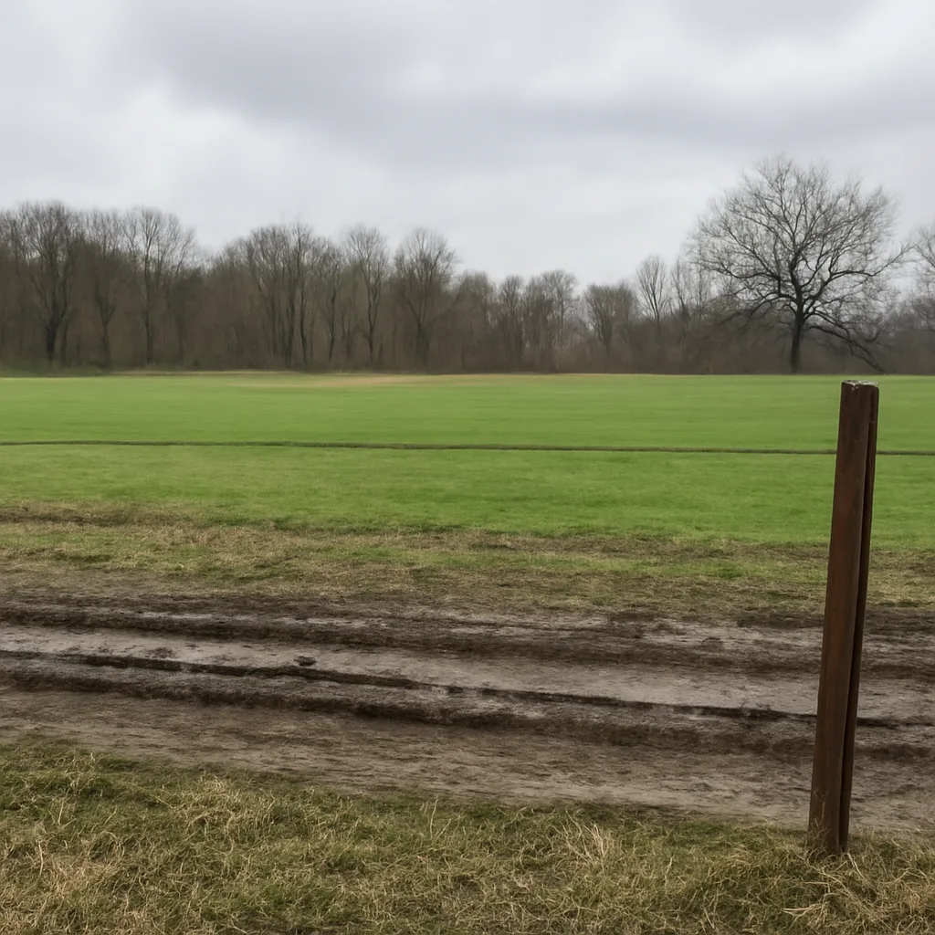 Rural acreage with open grassland and conifer forest in Norristown, Pennsylvania