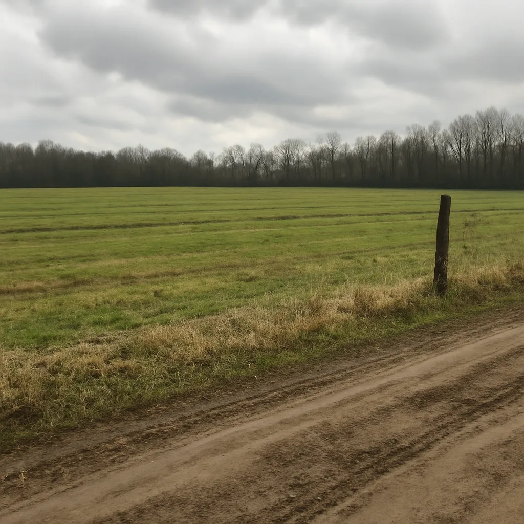 Rural acreage with open grassland and conifer forest in Philadelphia County, Pennsylvania