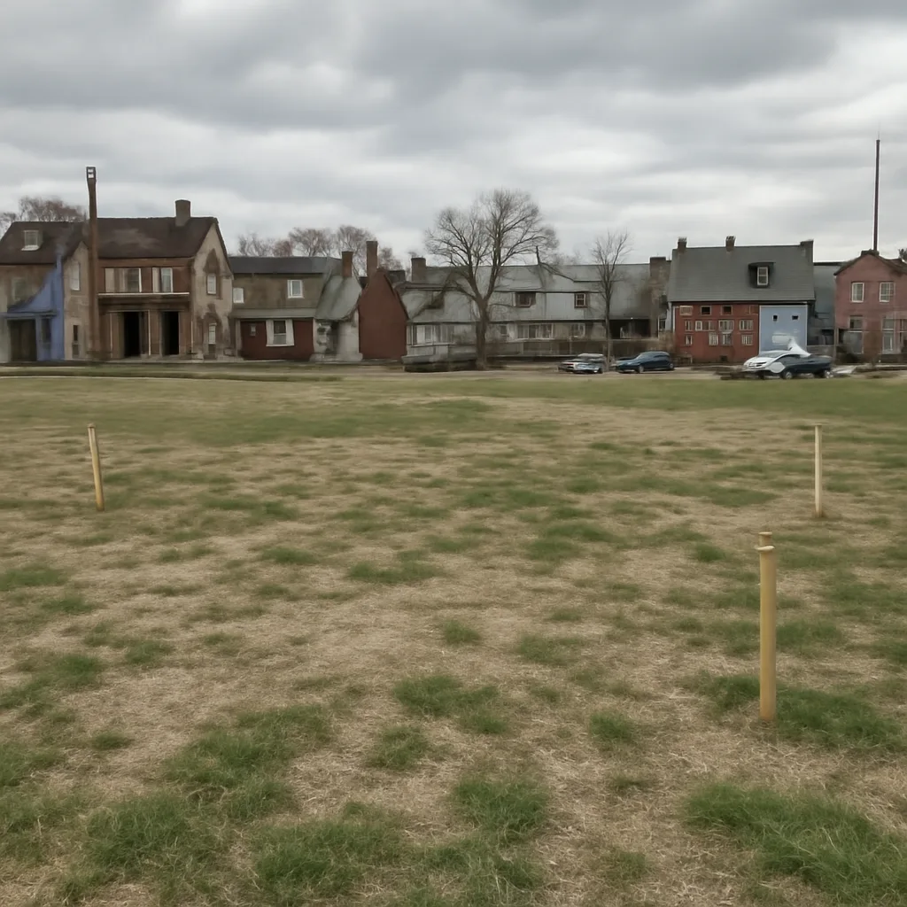 Cleared vacant residential lot for sale in Norristown, Pennsylvania
