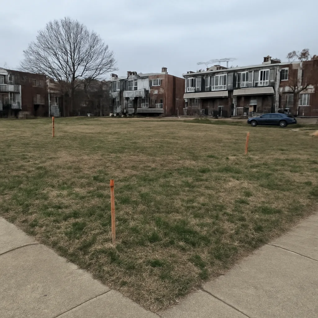 Cleared vacant residential lot for sale in Philadelphia County, Pennsylvania
